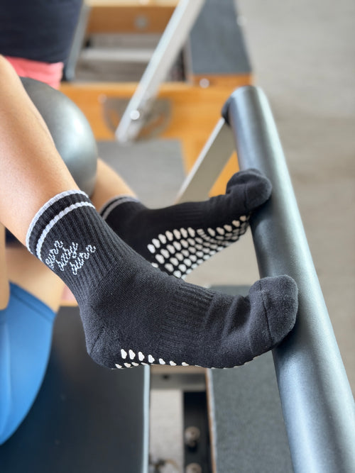 Burn Baby Burn Grip Socks