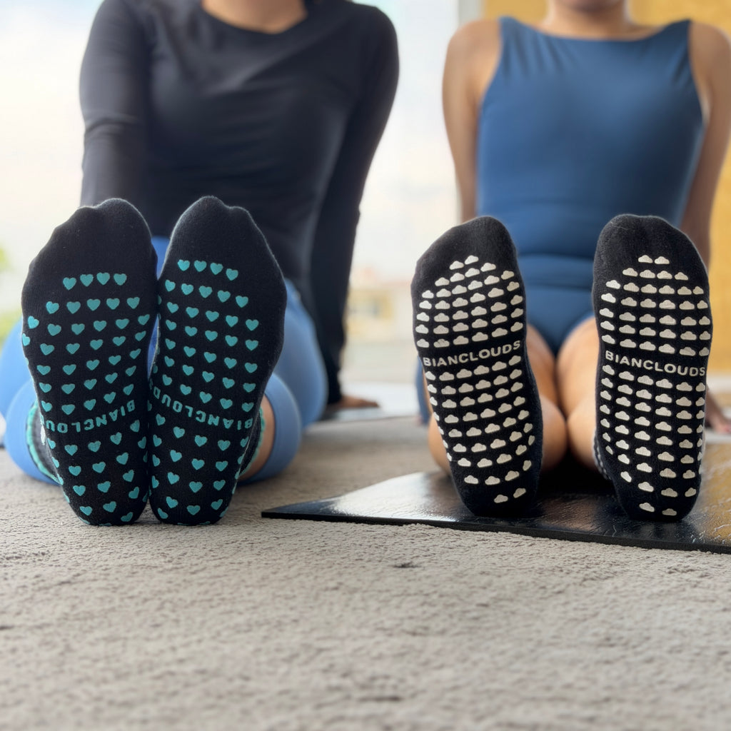 Burn Baby Burn Grip Socks